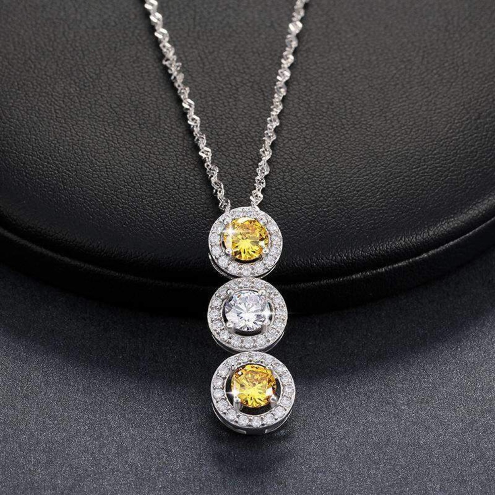Cubic zirconia necklace